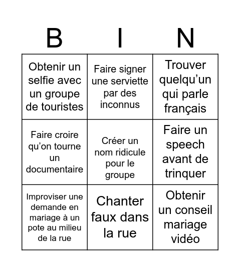 EVG BARROS N°8 Bingo Card