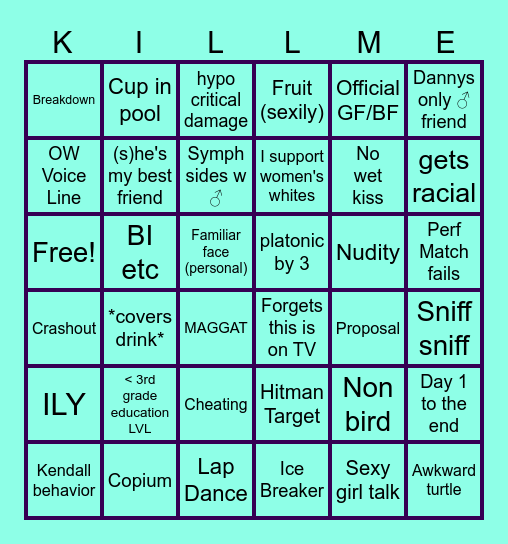Bongo Bingo Card