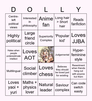 zara's bingo!! Bingo Card
