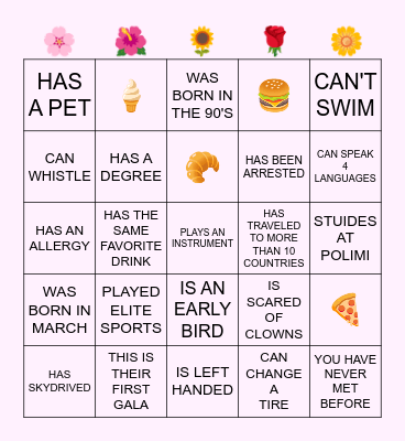 PSS X RTC BINGO Card