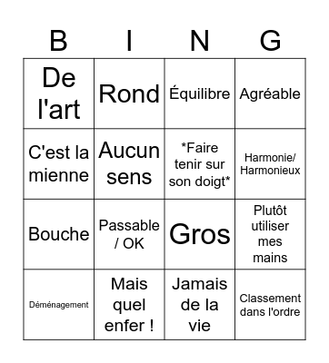 Birthday Bingo Card