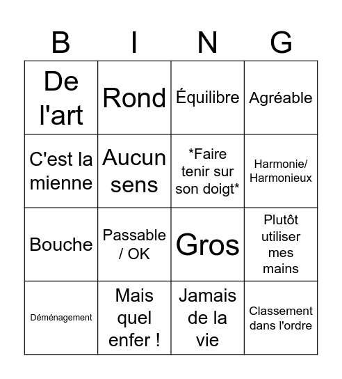 Birthday Bingo Card