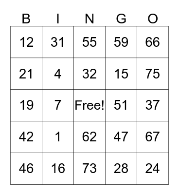 Cooper's Birthday Bash Bingo Card