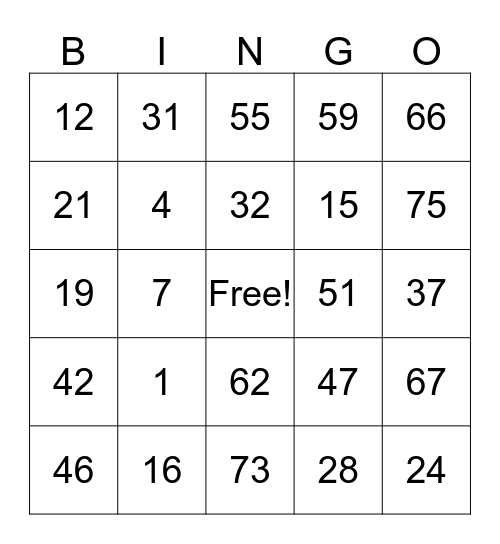 Cooper's Birthday Bash Bingo Card