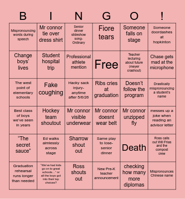 fun week Bingo Card
