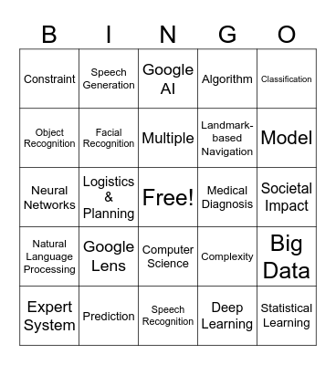 AI Bingo Card