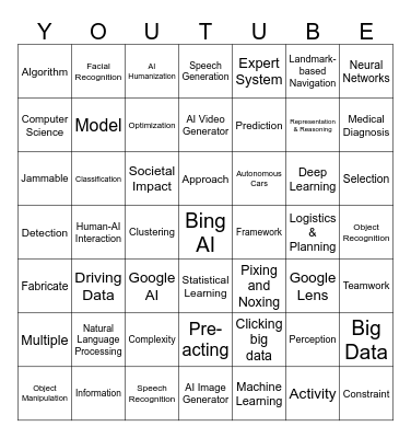 AI Bingo Card