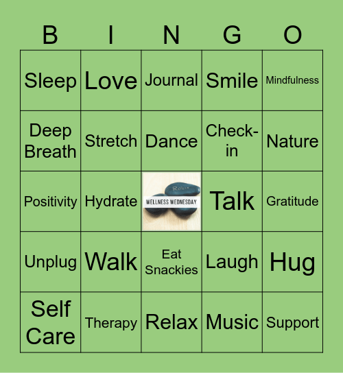 WELLNESS WEDNESDAY BINGO Card