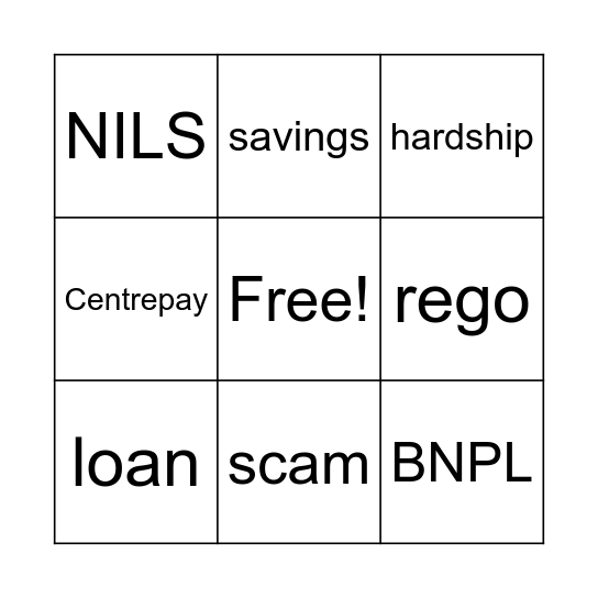 Who Stole My Money! Week 4 Bingo Card
