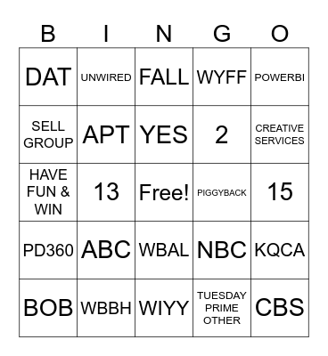 Ad Ops Bingo! Bingo Card