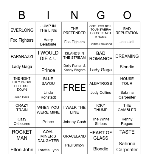 The Great Muppet Caper Bingo Card