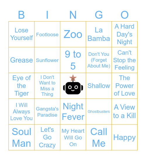5.27.26 Hollywood Hitmakers Bingo Card