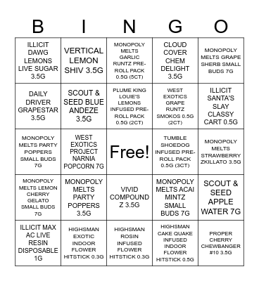 BESTSIDE BINGO Card