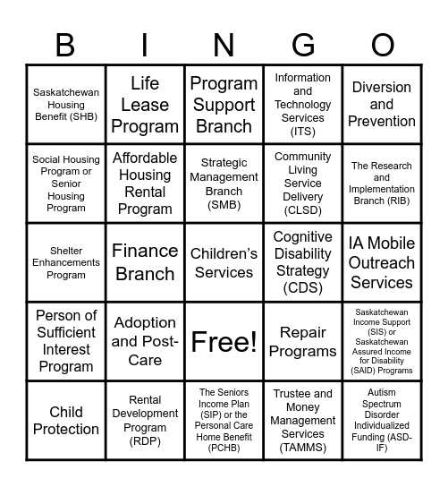FIND A COWORKER Bingo Card