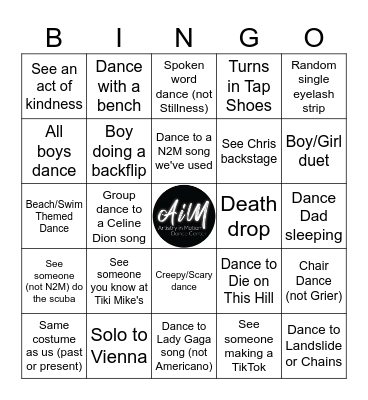 N2M NATIONALS 2026 Bingo Card