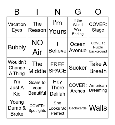 Friends from your hometown Bingo Card