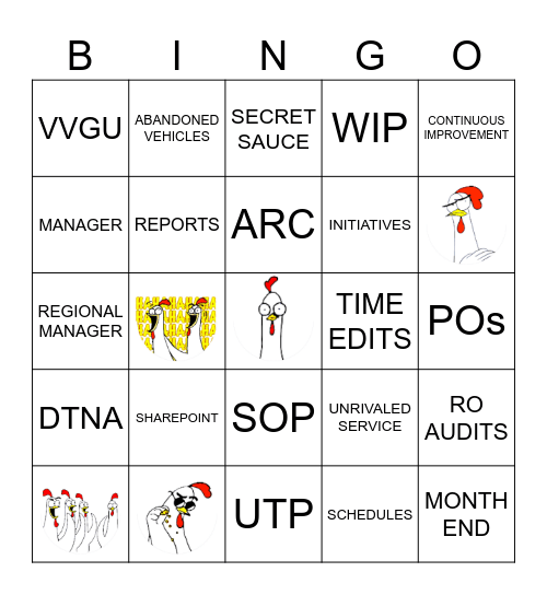 Summit Bingo Card