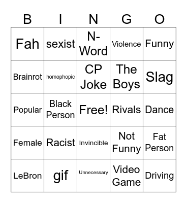 Dark Reels Bingo Card