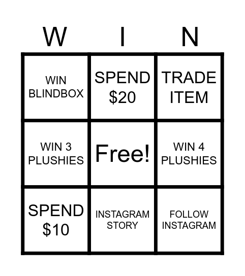 CATCHMANIA BURLINGTON Bingo Card