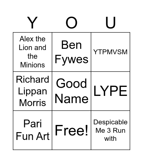 Okay Bingo Card