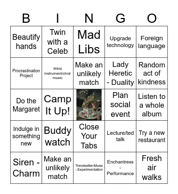 Laianna's Gemini Bingo Card