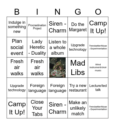 Laianna's Gemini Bingo Card