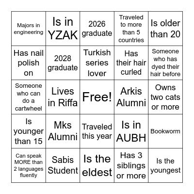 Bingo Card