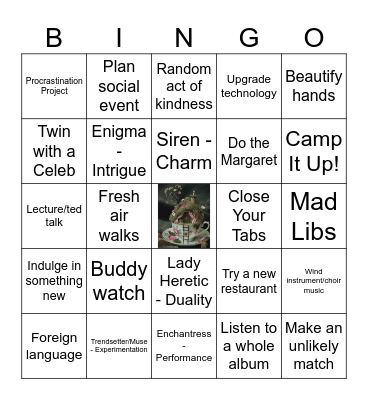 Laianna's Gemini Bingo Card