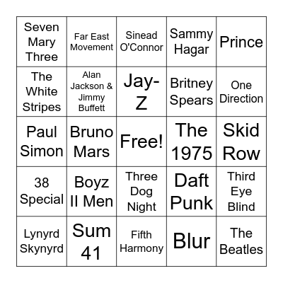 I've Got Your Number Bingo Card