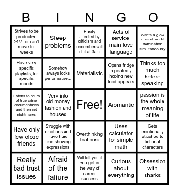 KESO BINGO Card
