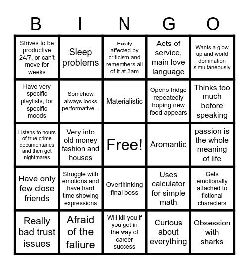 KESO BINGO Card