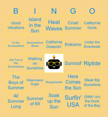 5.27.26 Just Beachy! Bingo Card