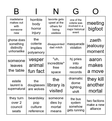 city council episode 7 (??) Bingo Card