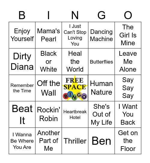 MJ EXPERIENCE Bingo Card