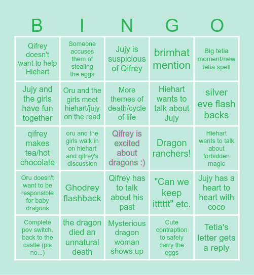 new chapterrrrrrr Bingo Card