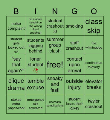 Summer 2026 BINGOO Bingo Card