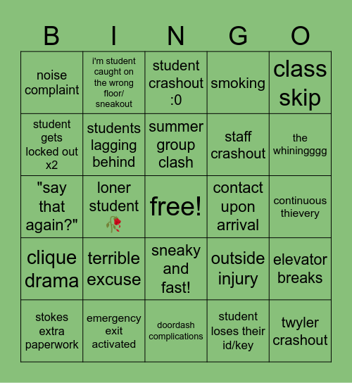 Summer 2026 BINGOO Bingo Card