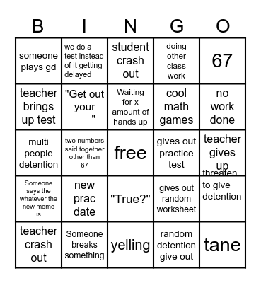 8b science bingo Card