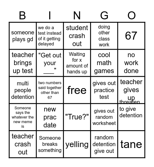 8b science bingo Card
