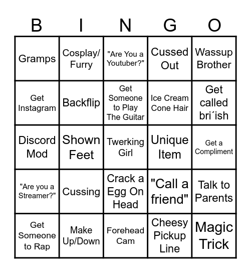 OME TV BINGO Card