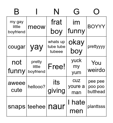 Kanda Bingo Card