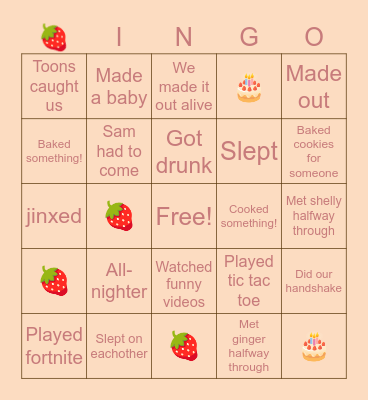 Cosmo and sprout sleepover! Bingo Card