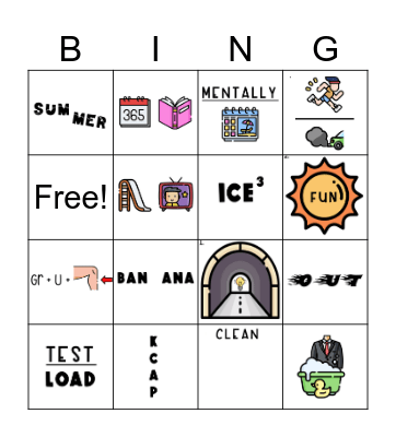 Summer Bingo Card