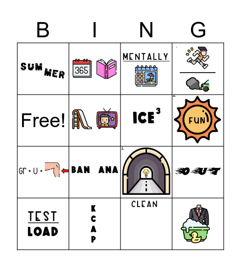 Summer Bingo Card