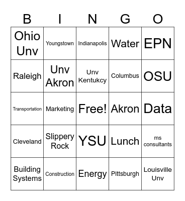 Blueprint 2026 Intern-duction Bingo Card