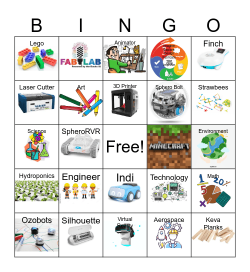 STEAM Bingo Card
