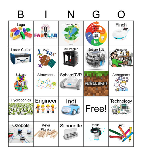 STEAM Bingo Card