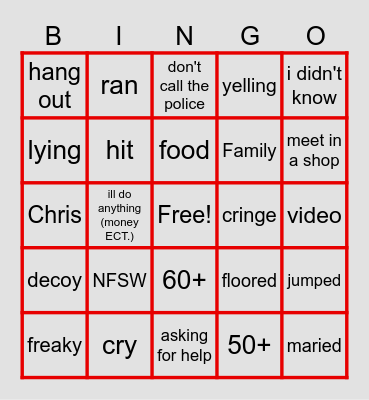 Pred Bingo Card