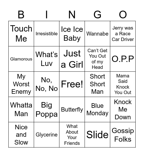 MTV Spring Break! Bingo Card