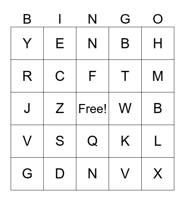 BIBLE BINGO! Bingo Card